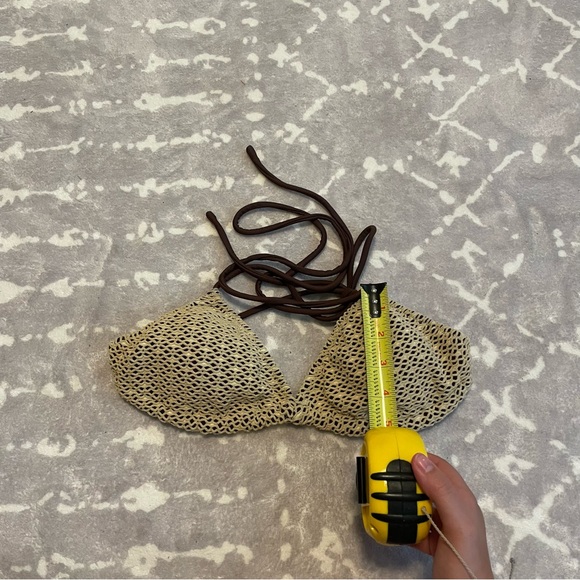 Nina Ricci Paris textured bikini top size small vintage retro - Picture 4 of 4